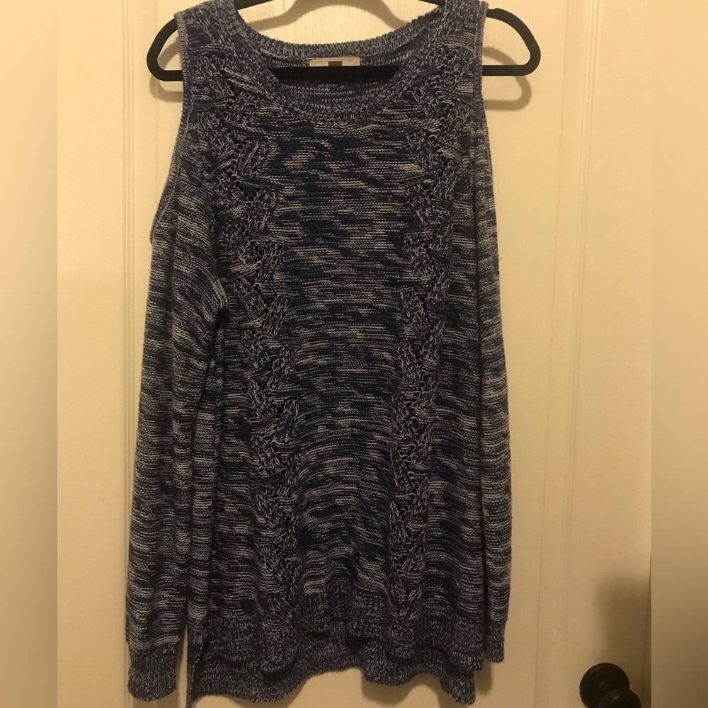 Woman Within Cold Shoulder Sweater